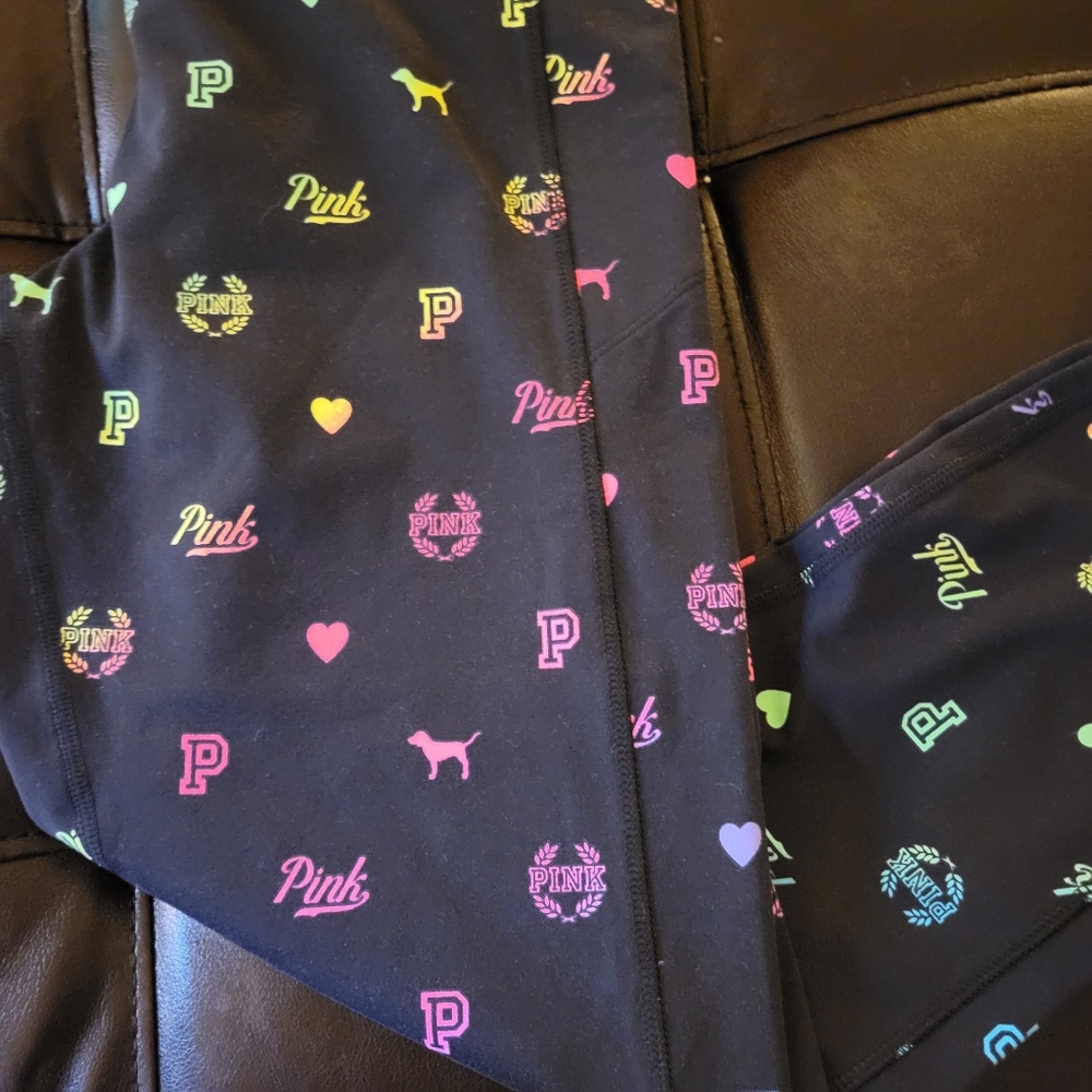 VS PINK RAINBOW LOGO LEGGINGS - Picture 4 of 9